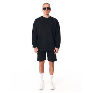 <b>Men</b> Casual Sweatshirt and <b>Shorts</b> Matching Set Summer Gym Streetwear Custom OEM Private Label Factory Supplier - Product Image 1