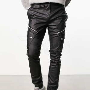 Pantalons en cuir pour hommes Offres Spéciales fabriqués en usine en vente en gros Pantalons en cuir pour hommes de la meilleure qualité - Product Image 4