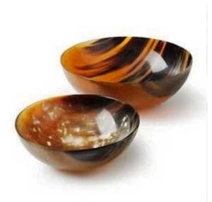 Bol en corne de buffle ultra brillant fabriqué à la main, véritable plat décoratif naturel pour déjeuner de fête et cuillère à salade - Product Image 3