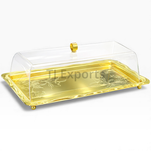 Servidor de Chocolate con Acabado Dorado Premium, Tapa Transparente y Diseño Floral para un Servicio Elegante en la Mesa - Product Image 2