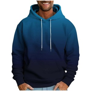 Sweat à capuche dégradé mode sport pull direct industrie dégradé pull sweat à capuche dégradé pull carré dégradé - Product Image 5