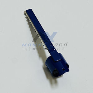 Navaja de Afeitar de Alta Calidad para Adelgazar el Cabello, de Acero Inoxidable, con Anillo para el Dedo, Azul, para Uso Profesional en Salones y Barberías - Product Image 3