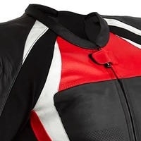 Blouson de moto unisexe en cuir respirant et coupe-vent, vêtement de sport grande taille imprimé et imperméable pour la course
