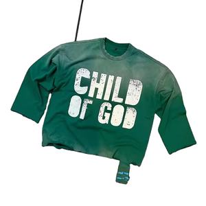 T-shirt Boxy en Coton Épais 100% avec Impression Sérigraphique Personnalisée Streetwear, Délavé à l'Acide et Effet Vieilli 2016 - Product Image 1