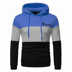 Nueva Sudadera Informal para Hombre, 100% Algodón, Gruesa, 450 g/m², Diseño de Tres Paneles, Transpirable, con Bolsillo, 2 Piezas - Product Image 4