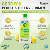 AlmaWin Custom 3 Nettoyant ménager écologique biodégradable parfait 500ml Liquide Tout usage Parfum citron Concentré végétalien