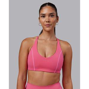 เสื้อชั้นในออกกำลังกาย Stellar Activewear - สีชมพูร้อนแรง ยืดได้สี่ทิศทาง พร้อมฟองน้ำเสริมทรง - Product Image 3