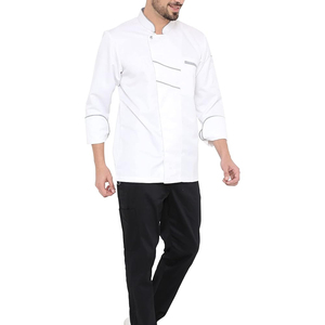 Uniforme de Chef de bajo precio al por mayor con bajo MOQ cómodo de llevar uniformes de Chef de cocina de restaurante de hotel - Product Image 1