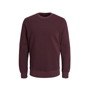 Nouveau style sweat-shirt à capuche pour homme col rond automne 100% coton molletonné manches longues poignets côtelés broderie personnalisée perles couleur unie - Product Image 1
