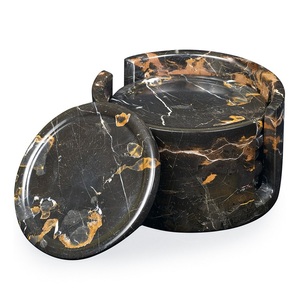 Ensemble de 6 sous-verres en marbre luxueux, sous-verres décoratifs en marbre pour café, restaurant ou usage domestique - Product Image 6