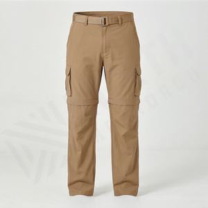 <b>Men's</b> <b>Trousers</b> <b>Men</b> Outdoor <b>Summer</b> Quick Dry Detachable Legs Pants Short Hiking Zip Off Pants Cargo <b>Trouser</b> Premium Quality - Product Image 1
