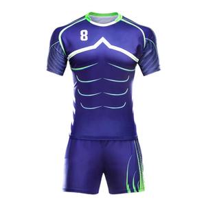 Ropa de fútbol hecha a medida de alta calidad OEM, nuevo diseño, uniformes de Rugby de algodón tejidos clásicos, conjuntos de camisetas transpirables de secado rápido - Product Image 5