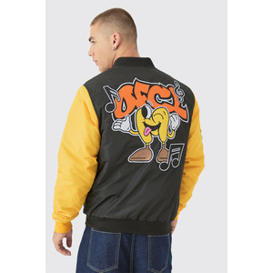Chaqueta Bomber Varsity de Invierno 2025 para Hombre, Estilo Casual Urbano, Resistente al Viento, Colores y Logotipo Personalizables en la Parte Delantera - Product Image 1