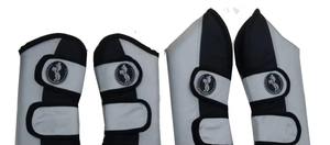 Botas de viaje para caballos de grado profesional con acolchado adicional y correas ajustables para transportar calzones de caballos de forma segura - Product Image 2