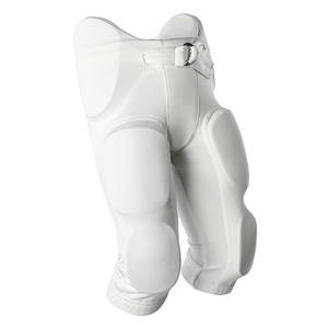 Pantalon de football américain uni droit taille haute pantalon de football américain décontracté avec logo personnalisé teint en plaine pour hommes - Product Image 2