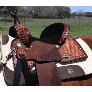 Sillín occidental de cuero ligero y cómodo para un fácil manejo para uso diario Disponible suministro al por mayor a granel para caballos - Product Image 1