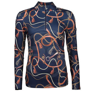 Riding Sport Clothes Shirt Show Equestrian Clothing Women Horse Riding Shirt Golf Quarter Zip Pullover - Product Image 3