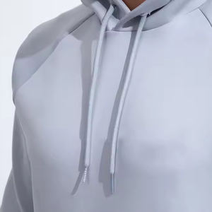 Nouveau Style Logo personnalisé coton vierge évasé hommes course survêtements Jogging costumes Streetwear à capuche et Joggers hommes ensemble survêtements - Product Image 2