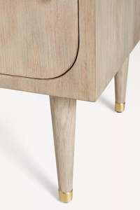 Meuble de rangement modulaire en bois massif sculpté de style bohème botanique, polyvalent pour le salon et la cuisine, meubles de salon - Product Image 3