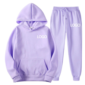 Chándal Personalice su logotipo, sudaderas con capucha y pantalones para hombres y mujeres, trajes de dos piezas, moda de primavera y otoño - Product Image 2