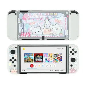 Claw Machine Theme Design Soft TPU Shell Protective Case Anti-Scratch Shock-Absorption Cover Skin for Nintendo Switch OLED