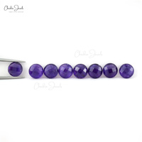 Améthyste violette naturelle de qualité supérieure, 8 mm, forme ronde, coupe briolette, pierre précieuse en vrac, acheter en ligne chez un fournisseur vérifié Alibaba