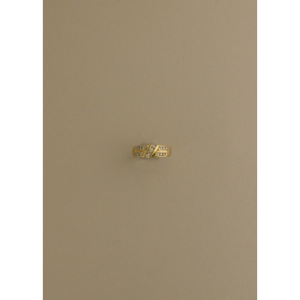 Anillo de Diamantes de Oro de 14k Vintage con Diseño de Canal Diagonal - Product Image 1