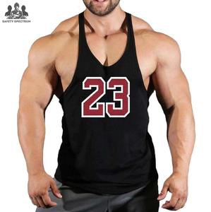 Débardeur de sport pour homme, débardeur musculaire, vêtements de sport décontractés, tricot respirant, écologique, séchage rapide, 100% coton - Product Image 1
