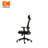 Nouvelle chaise de bureau ergonomique de luxe à dossier haut en maille, avec support lombaire et réglage électrique, idéale pour les cadres et les salles de réunion