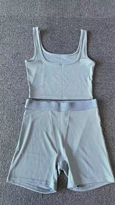 Primavera primavera primavera Shorts canotta Shorts Lounge Dupe Loungewear 2 due pezzi Set di abiti estivi per abbigliamento donna 2024 - Product Image 4