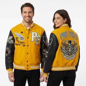 Nouvelle veste universitaire personnalisée, patchs brodés, style baseball, tendance, vente en gros, veste de baseball pour hommes - Product Image 6