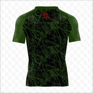 เสื้อแรชการ์ดป้องกันแสงแดด UPF+50 แห้งเร็ว สีและขนาดสั่งทำได้ ยืดหยุ่น ใส่เล่นกีฬากลางแจ้ง แขนสั้น ปรับแต่งได้ - Product Image 2