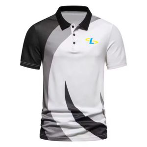 Impression par sublimation personnalisée en gros pour polo à col rabattu, nouveau t-shirt uni en tricot vierge disponible en différentes tailles - Product Image 2