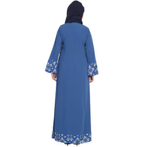 Maxi vestido modesto con estilo del fabricante personalizado Dubai árabe Abaya Kaftan para mujeres Cool nuevo último diseño - Product Image 6