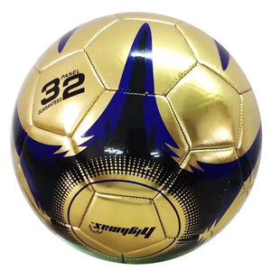 Ballon de football en PVC métallisé, ballon de football réfléchissant, design personnalisé, ballon doré - Product Image 4