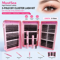 Cils en grappe individuels 20D-80D grande capacité, faux cils en vison 960 pièces, cils épais 0,07 mm, faux cils bouclés en D