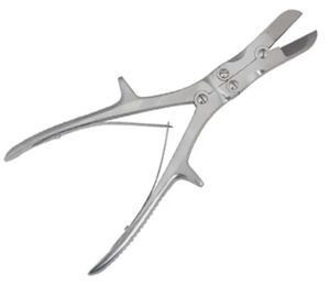 Stille Liston alta calidad ortopédico 27cm cortador de hueso de doble acción fórceps de acero inoxidable curvado acero alemán OEM mantenido - Product Image 4