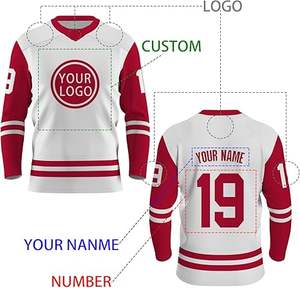 Le plus populaire concevez votre propre logo uniforme de hockey sur glace grande taille pour adulte - Product Image 6
