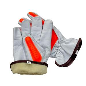 Gants anti-choc haute performance avec protection anti-coupure antidérapante ignifugée des mains et des bras Fonctions Gant de travail en cuir fendu - Product Image 3