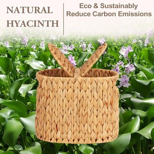 Portarrollos de Papel Higiénico con Tapa, Caja de Almacenamiento Hecha a Mano, Ecológica, Natural, Decoración para el Hogar, Venta al por Mayor desde Vietnam - Product Image 3