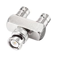 Adaptateur séparateur BNC mâle à double femelle Y connecteur coaxial RF 3 voies pour caméras de vidéosurveillance DVR