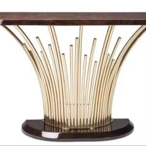 Diseño de tendencia Consola Mesa Sala Decoración Hecho a mano a granel Base de metal de diseñador de alta calidad estándar - Product Image 6