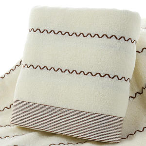 HIORIE-Ensemble de serviettes de bain épaisses et douces pour adultes, spa et hôtel, couleur unie, séchage rapide, 100% coton, vente en gros - Product Image 5