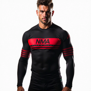 BJJ Compression à manches courtes complète Rash Guard conception de combat personnalisée équipement MMA personnalisé Kimono De Jiu Jitsu vêtements brésiliens - Product Image 5