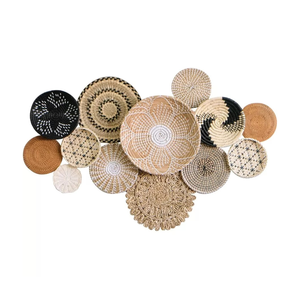 Juego de placas de pared de algas marinas bohemias decorativas de 4 colgantes de pared tejidos ideales para decoración del hogar - Product Image 2