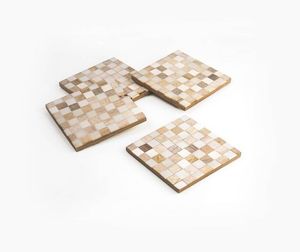 Dessous de verre au design créatif en bois poli Tapis de forme ronde pour la maison et la cuisine Accessoires Sous-verres en ardoise Articles de cuisine Napperons - Product Image 5