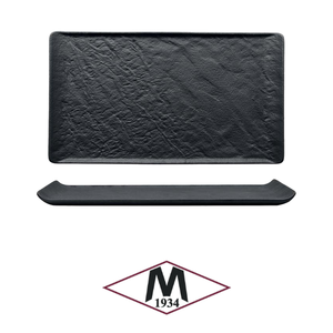 ถาด M1934 สีดำเปียโน รูปทรงสี่เหลี่ยมผืนผ้า ลายหินอ่อน ขนาด 26 x 15 ซม. สำหรับร้านอาหาร โรงแรม ขายส่งอุปกรณ์บนโต๊ะอาหาร - Product Image 4