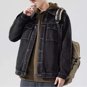 Veste en jean en coton pour homme, haute qualité, style urbain, collection hiver 2026, vente en gros - Product Image 5