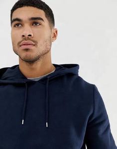 100% algodón de gran tamaño hombres pulóver sudaderas con capucha Casual en blanco pullover HOODIE logotipo personalizado francés Terry Hoodie para hombres - Product Image 4