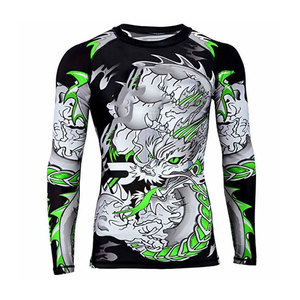 <b>Custom</b> <b>Design</b> Rash Guard For Men <b>Compression</b> <b>Shirt</b> Long Sleeve Plain Fitness Rash Guard - Product Image 1